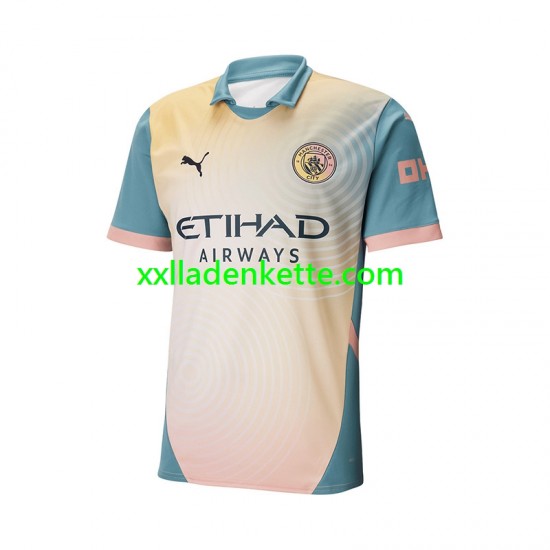 Fußballtrikot Manchester City Herren Viertes 2024-2025 Kurzarm