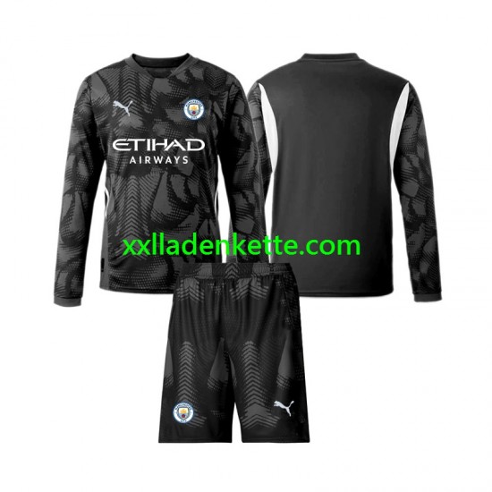 Fußballtrikot Manchester City Torwart Kinder Viertes 2024-2025 Langarm
