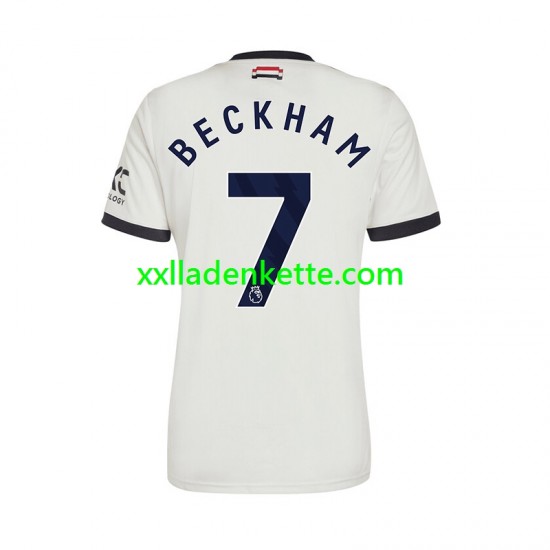 Fußballtrikot Manchester United Beckham 7 Herren Ausweich 2024-2025 Kurzarm