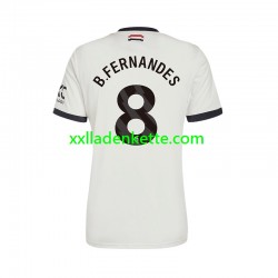 Fußballtrikot Manchester United Bruno Fernandes 8 Herren Ausweich 2024-2025 Kurzarm