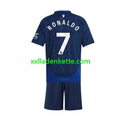 Fußballtrikot Manchester United Cristiano Ronaldo 7 Kinder Auswärts 2024-2025 Kurzarm