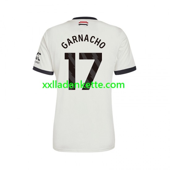 Fußballtrikot Manchester United GARNACHO 17 Herren Ausweich 2024-2025 Kurzarm