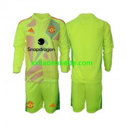 Fußballtrikot Manchester United Torwart Kinder Auswärts 2024-2025 Langarm