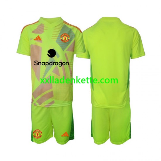 Fußballtrikot Manchester United Torwart Kinder Auswärts 2024-2025 Kurzarm
