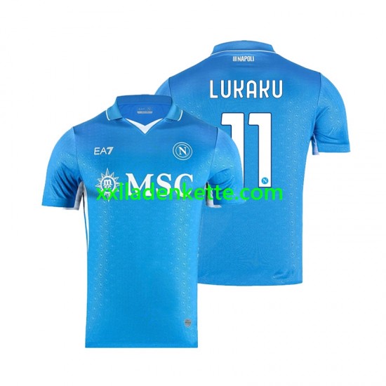 Fußballtrikot SSC Neaples Lukaku 11 Herren Heim 2024-2025 Kurzarm