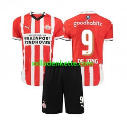 Fußballtrikot PSV Eindhoven DE JONG 9 Kinder Heim 2024-2025 Kurzarm