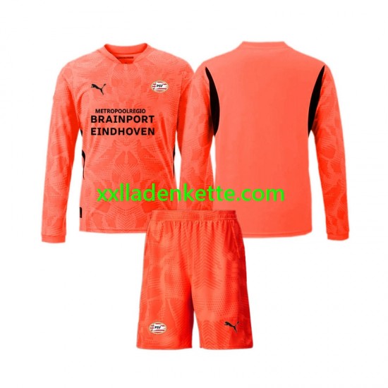 Fußballtrikot PSV Eindhoven Torwart Kinder Heim 2024-2025 Langarm