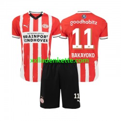 Fußballtrikot PSV Eindhoven Johan Bakayoko 11 Kinder Heim 2024-2025 Kurzarm