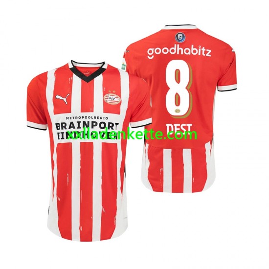 Fußballtrikot PSV Eindhoven Sergino Dest 8 Herren Heim 2024-2025 Kurzarm