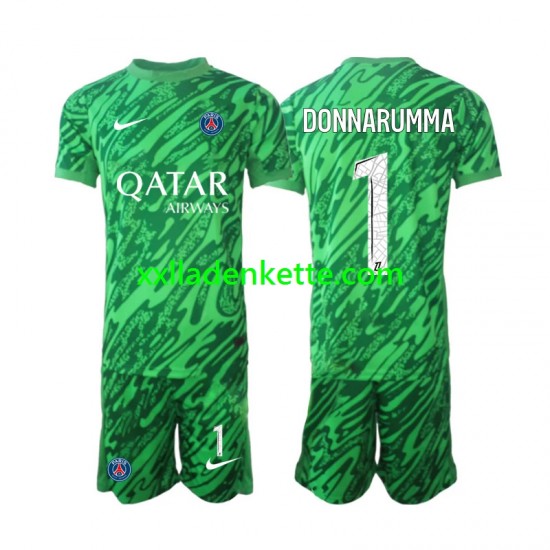 Fußballtrikot Paris Saint-Germain Gianluigi Donnarumma 1 Torwart Kinder Auswärts 2024-2025 Kurzarm