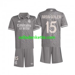 Fußballtrikot Real Madrid Arda Guler 15 Kinder Ausweich 2024-2025 Kurzarm