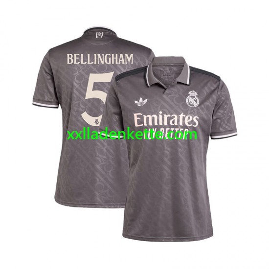 Fußballtrikot Real Madrid BELLINGHAM 5 Herren Ausweich 2024-2025 Kurzarm