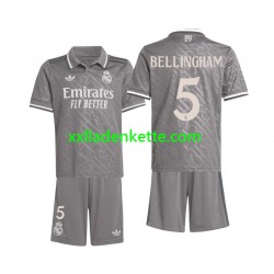 Fußballtrikot Real Madrid Bellingham 5 Kinder Ausweich 2024-2025 Kurzarm