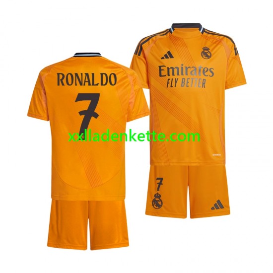 Fußballtrikot Real Madrid Cristiano Ronaldo 7 Kinder Auswärts 2024-2025 Kurzarm