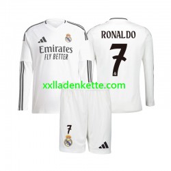 Fußballtrikot Real Madrid Cristiano Ronaldo 7 Kinder Heim 2024-2025 Langarm