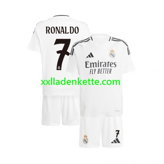 Fußballtrikot Real Madrid Cristiano Ronaldo 7 Kinder Heim 2024-2025 Kurzarm