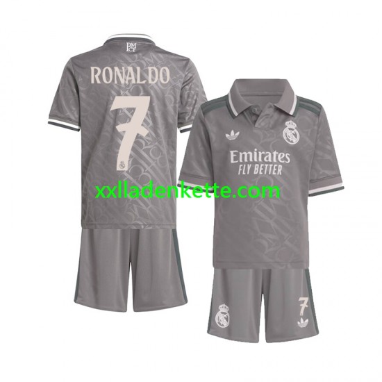 Fußballtrikot Real Madrid Cristiano Ronaldo 7 Kinder Ausweich 2024-2025 Kurzarm