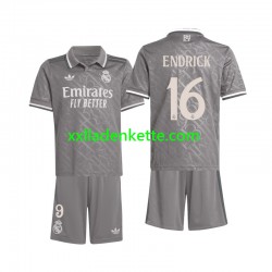 Fußballtrikot Real Madrid Endrick 16 Kinder Ausweich 2024-2025 Kurzarm