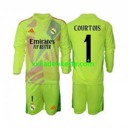 Fußballtrikot Real Madrid COURTOIS 1 Torwart Kinder Viertes 2024-2025 Langarm