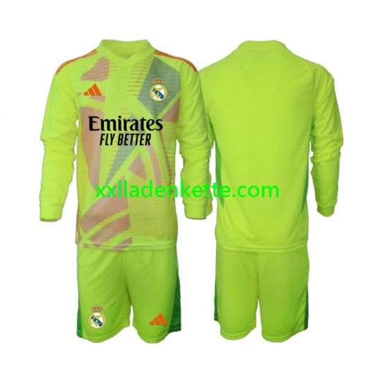 Fußballtrikot Real Madrid Torwart Kinder Viertes 2024-2025 Langarm
