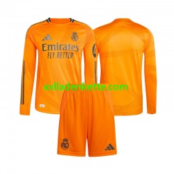 Fußballtrikot Real Madrid Kinder Auswärts 2024-2025 Langarm
