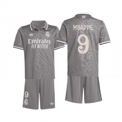 Fußballtrikot Real Madrid Mbappé 9 Kinder Ausweich 2024-2025 Kurzarm