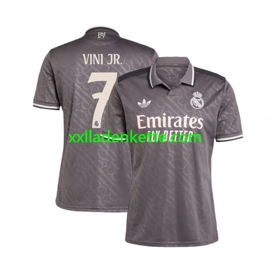 Fußballtrikot Real Madrid VINI JR 7 Herren Ausweich 2024-2025 Kurzarm