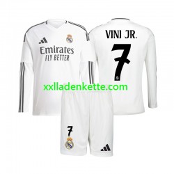 Fußballtrikot Real Madrid Vinicius Junior 7 Kinder Heim 2024-2025 Langarm