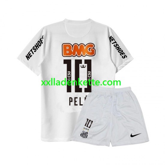 Fußballtrikot Santos PELE 10 -2012 Retro Kinder Heim 2011 Kurzarm
