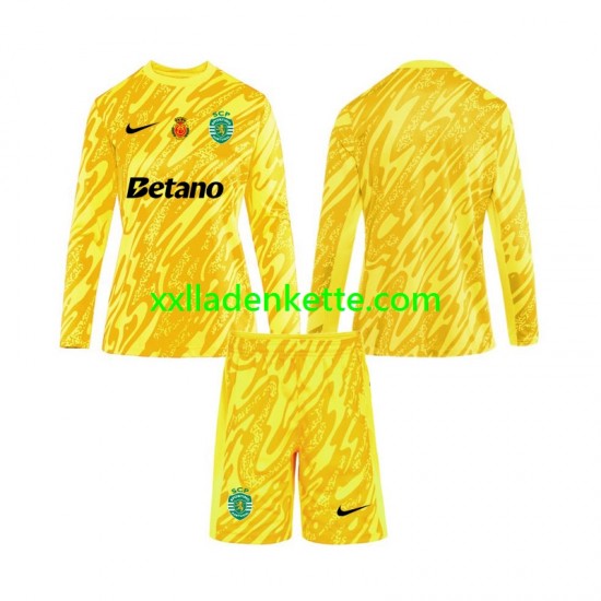 Fußballtrikot Sporting CP Torwart Kinder Ausweich 2024-2025 Langarm
