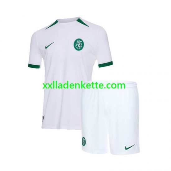 Fußballtrikot Sporting CP Kinder Auswärts 2024-2025 Kurzarm
