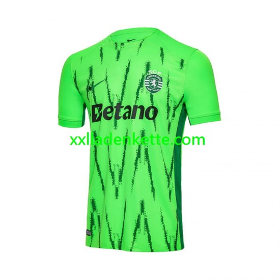 Fußballtrikot Sporting CP Herren Ausweich 2024-2025 Kurzarm