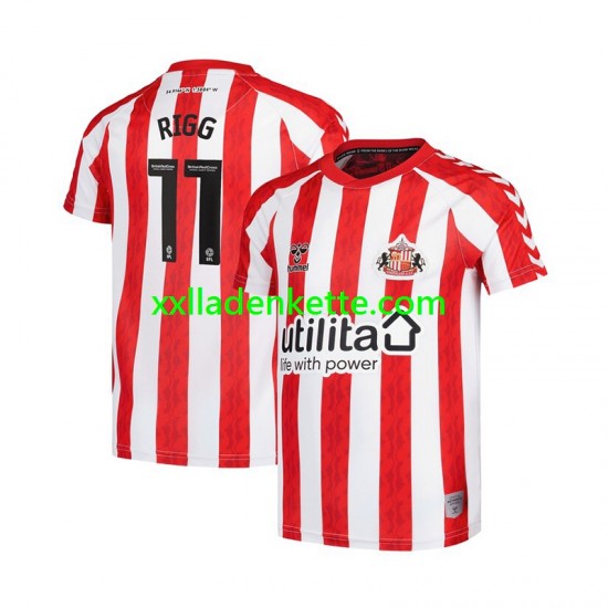 Fußballtrikot Sunderland Chris Rigg 11 Herren Heim 2024-2025 Kurzarm