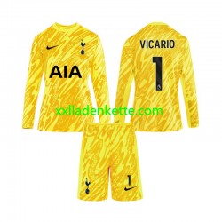 Fußballtrikot Tottenham Hotspur Vicario 1 Torwart Kinder Heim 2024-2025 Langarm