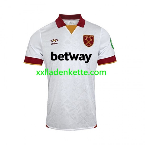 Fußballtrikot West Ham United Herren Ausweich 2024-2025 Kurzarm