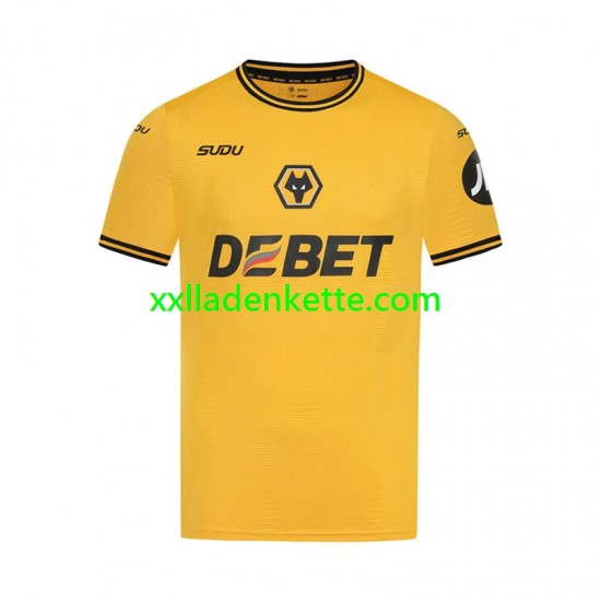 Fußballtrikot Wolverhampton Wanderers Herren Heim 2024-2025 Kurzarm