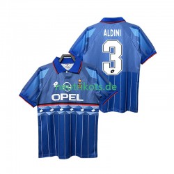 Fußballtrikot AC Mailand ALDINI 3 1995 1996 Retro Herren Auswärts Kurzarm