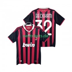Fußballtrikot AC Mailand BECKHAM 32 2009 Retro Herren Heim 2010 Kurzarm