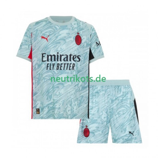 Fußballtrikot AC Mailand Torwart Kinder Heim 2025-2026 Kurzarm