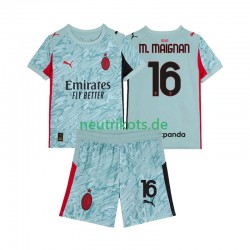 Fußballtrikot AC Mailand Mike Maignan 16 Torwart Kinder Heim 2025-2026 Kurzarm