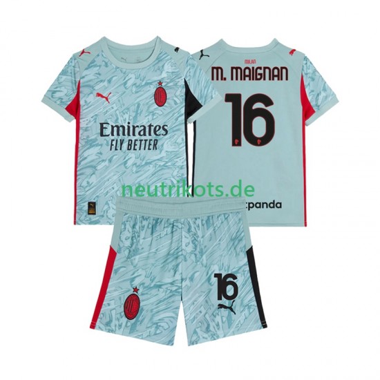 Fußballtrikot AC Mailand Mike Maignan 16 Torwart Kinder Heim 2025-2026 Kurzarm