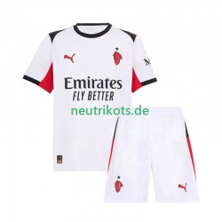 Fußballtrikot AC Mailand Kinder Auswärts 2025-2026 Kurzarm