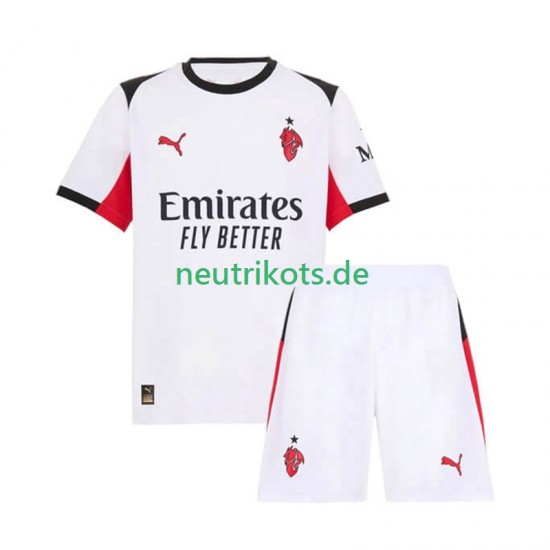 Fußballtrikot AC Mailand Kinder Auswärts 2025-2026 Kurzarm