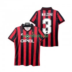Fußballtrikot AC Mailand MALDINI 3 1995 1996 Retro Herren Heim Kurzarm