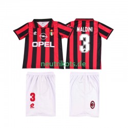 Fußballtrikot AC Mailand MALDINI 3 1996 1997 Retro Kinder Heim Kurzarm