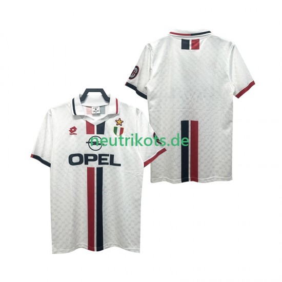 Fußballtrikot AC Mailand 1996 1997 Retro Herren Auswärts Kurzarm