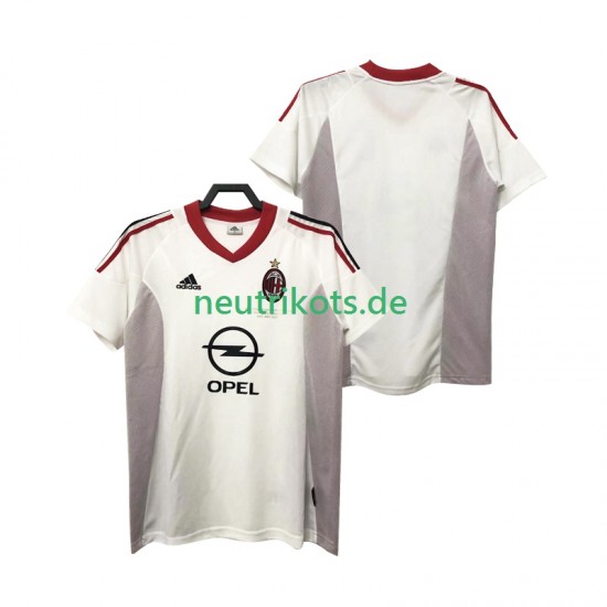 Fußballtrikot AC Mailand 2005 Retro Herren Auswärts 2004 Kurzarm