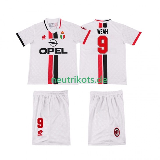 Fußballtrikot AC Mailand WEAH 8 1996 1997 Retro Kinder Auswärts Kurzarm