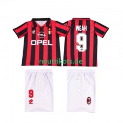 Fußballtrikot AC Mailand WEAH 9 1996 1997 Retro Kinder Heim Kurzarm