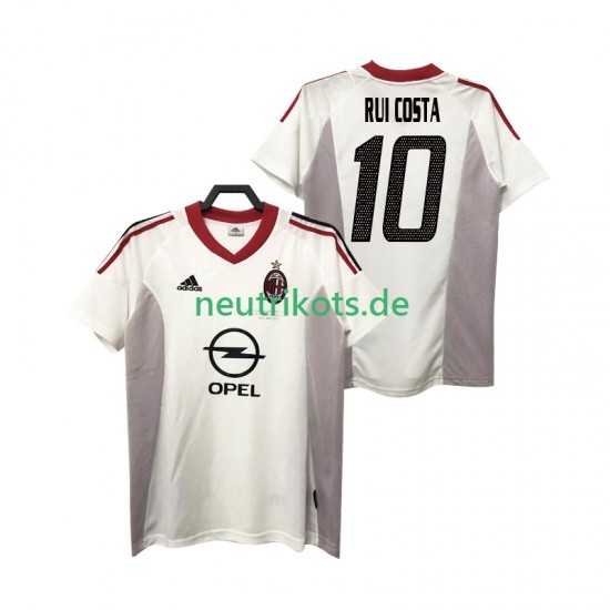 Fußballtrikot AC Mailand rui costa 10 2005 Retro Herren Auswärts 2004 Kurzarm